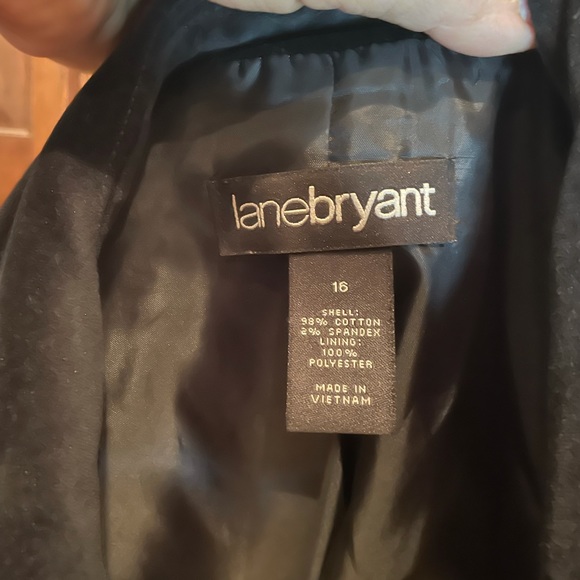 Lane Bryant 16 velveteen black jacket - Picture 3 of 3
